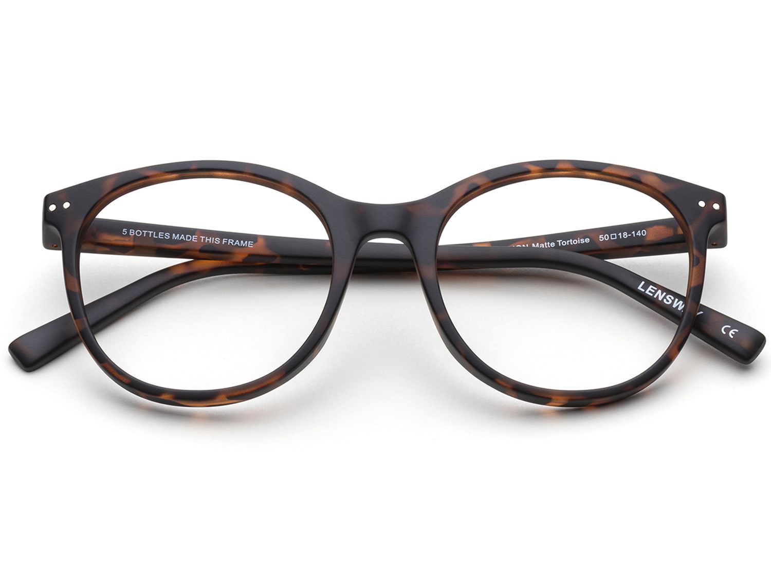 Glasögonbågar i färgen tortoise