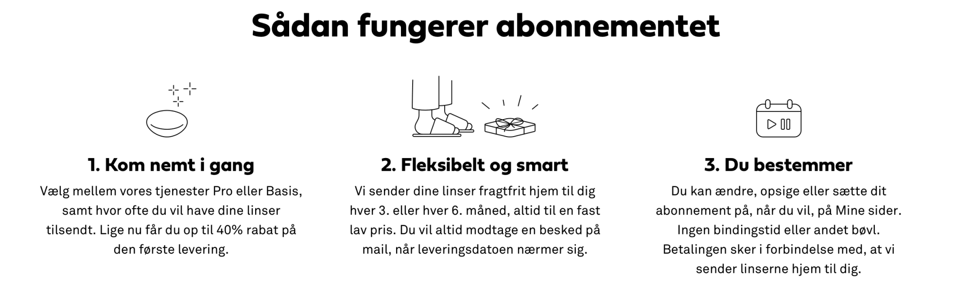 Illustration af abonnementsstart