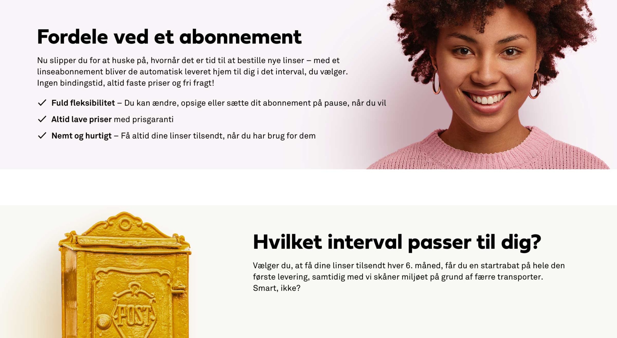 Glad kvinde