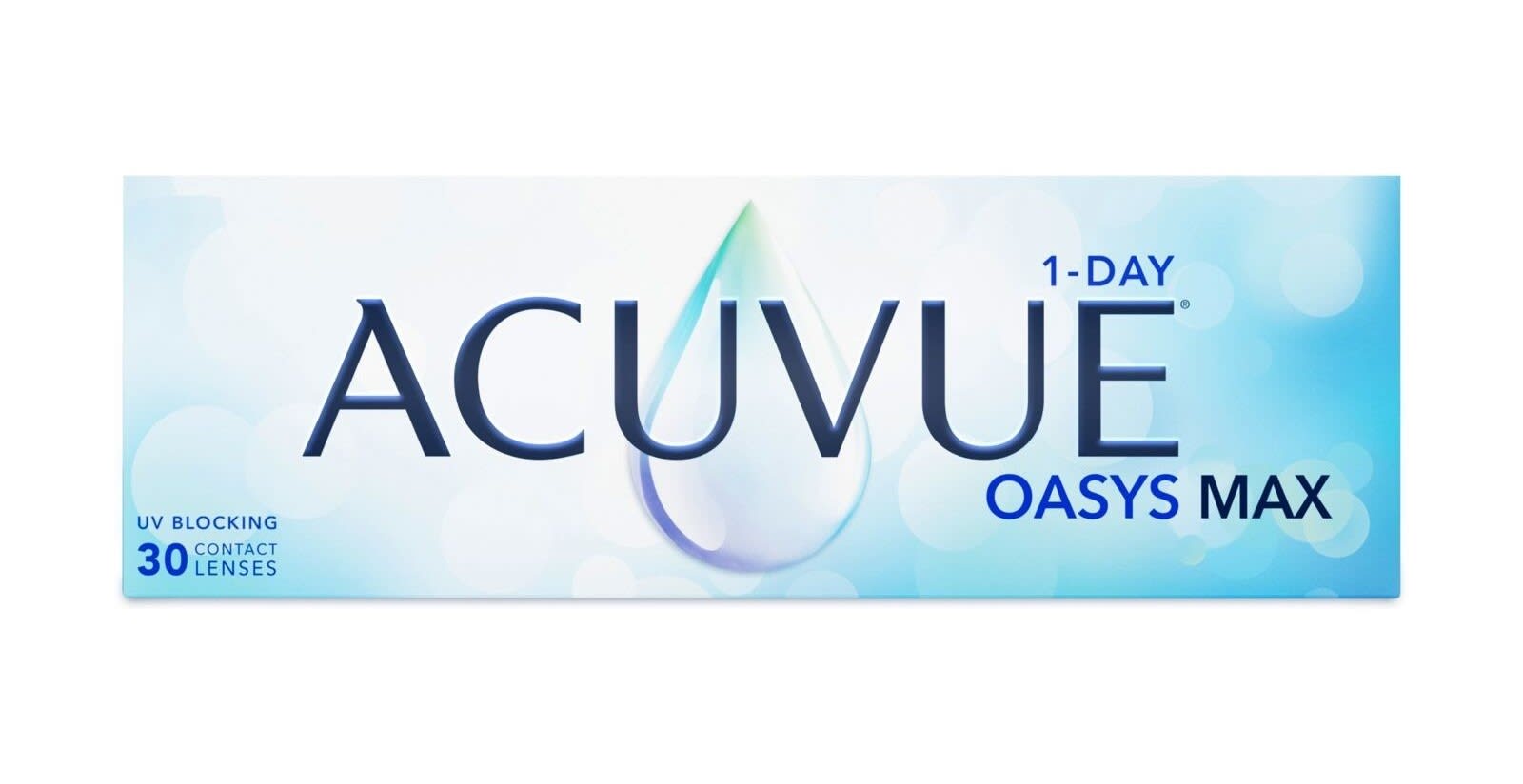 Banner med information om Acuvue Oasys MAX 1-Day.