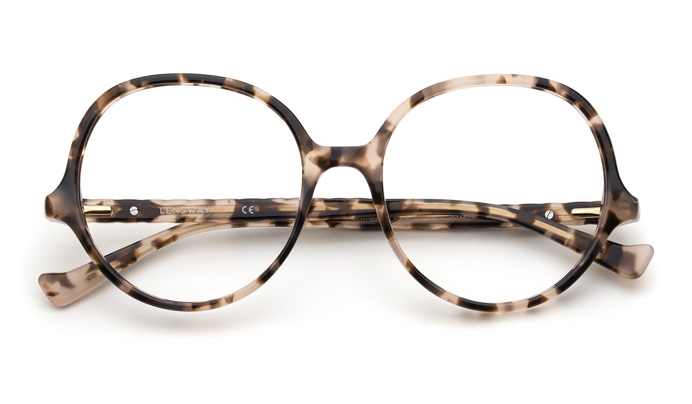 Runde briller i brun tortoise